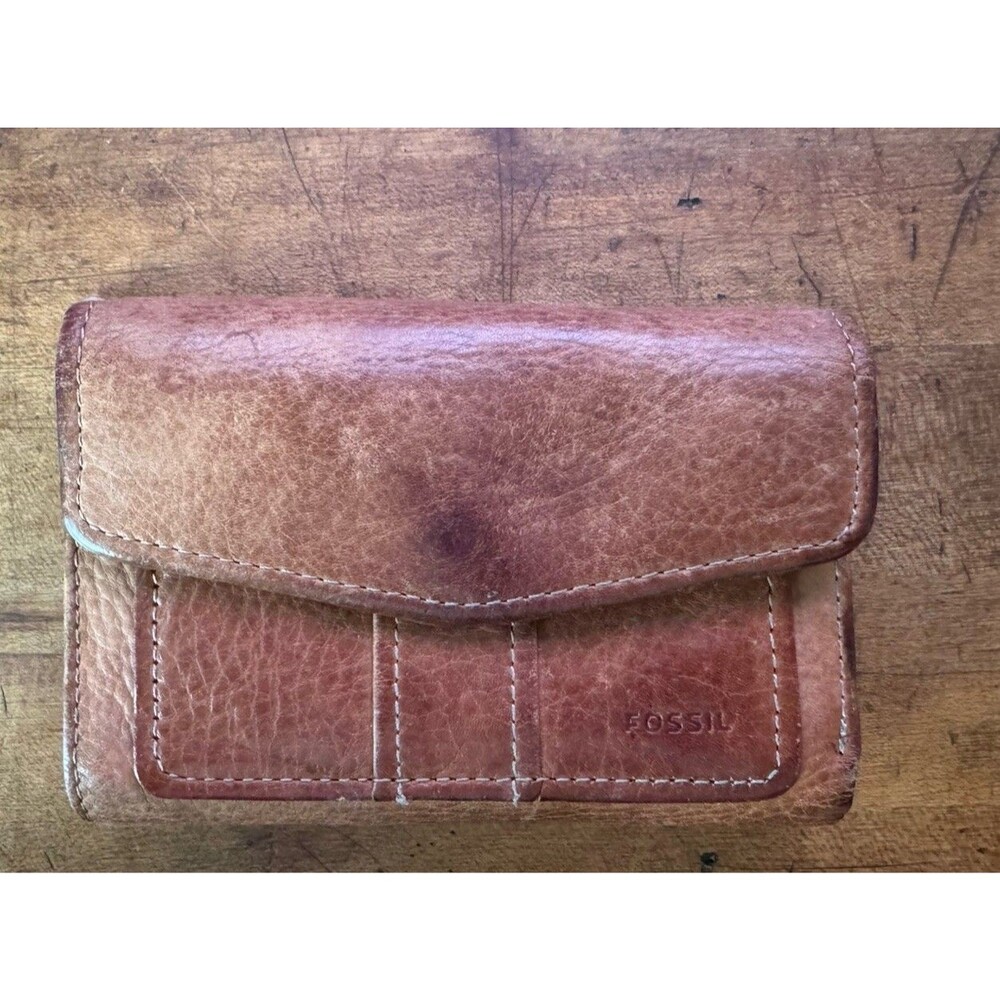 Fossil Wallet, Camel Brown Trifold